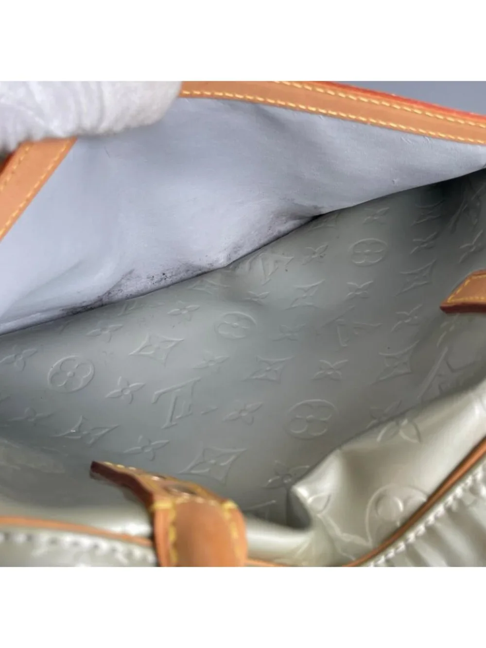 Louis Vuitton Tompkins Square Handbag Monogram Vernis Green
